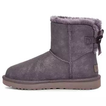Зимние ботинки (WMNS) UGG Mini Bailey Bow II Shimmer Fleece Lined Purple, фиолетовый