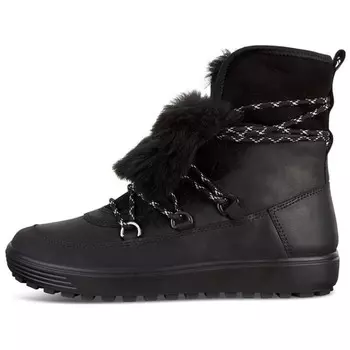 Зимние ботинки женские черные Ecco