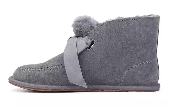 Зимние ботинки женские фиолетовые/серые Ugg