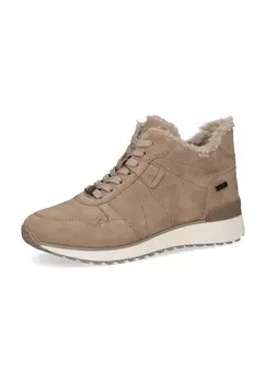 Зимние женские ботильоны на кожаной подкладке Caprice, цвет 338 Mud Suede