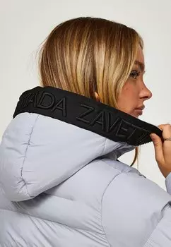 Зимняя куртка Alora Longline Puffer Jacket Alessandro Zavetti, серый