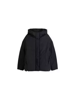 Зимняя куртка Bershka, черный