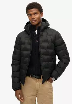Зимняя куртка HOODED QUILTED Superdry, черный