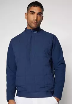 Зимняя куртка MENS ULTIMATE QUILTED ZIP PULLOVER adidas, темно-синий