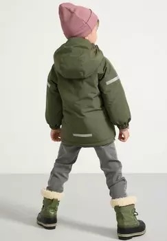 Зимняя куртка PADDED Lindex, темно-зеленый