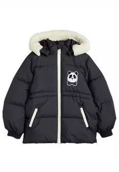 Зимняя куртка PANDA HOODED PUFFER JACKET UNISEX Mini Rodini, черный