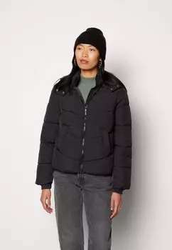 Зимняя куртка PCJAMILLA SHORT PUFFER JACKET Pieces, черный