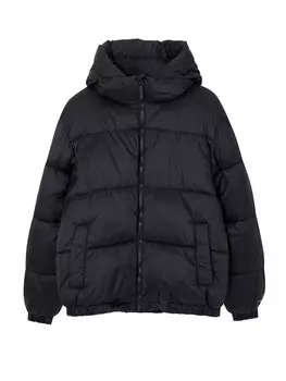 Зимняя куртка Pull&Bear, черный
