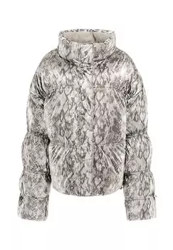 Зимняя куртка Python-Print Guess, hellgrau
