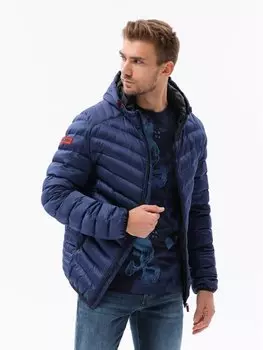 Зимняя куртка regular fit Ombre, синий