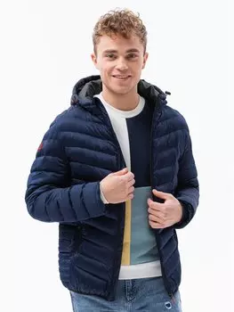 Зимняя куртка regular fit Ombre, синий
