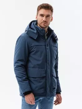 Зимняя куртка regular fit Ombre, синий