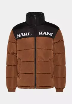 Зимняя куртка Retro Essential Puffer Karl Kani, темно-коричневый