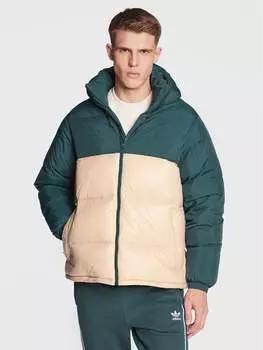 Зимняя куртка стандартного кроя Adidas, зеленый