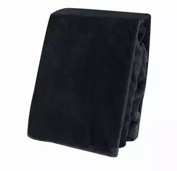 Зимняя простыня Простыня Teddy Plush Warm Nicki Fleece Cashmere Touch, размер: упаковка из 2 шт., 90x200 см — 100x200 см, цвет: черный One-Home