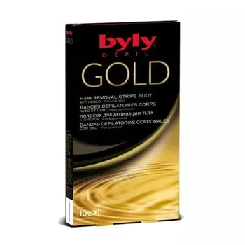Золотые полоски для депиляции тела Byly