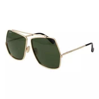 Золотые женские солнцезащитные очки Max Mara, Gold