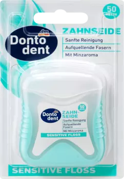 Зубная нить Sensitive Floss 50м Dontodent