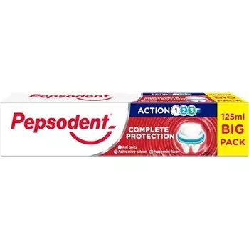Зубная паста 125 мл Complete Protection Round Protection Большая упаковка 125 мл Pepsodent