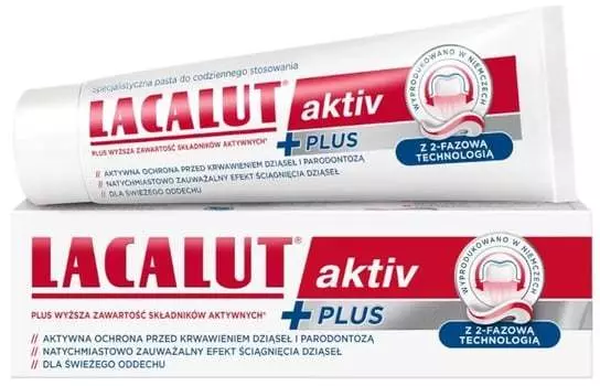 Зубная паста, 75 мл Lacalut Activ Plus