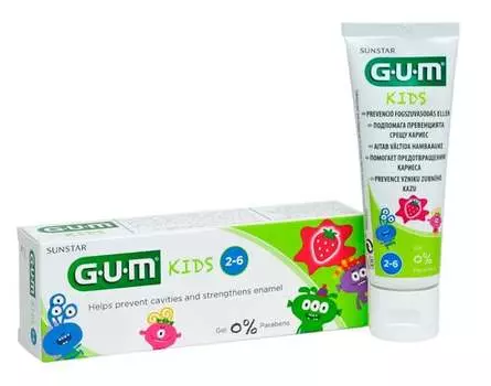 Зубная паста для детей 2-6 лет, 50 мл Sunstar Gum Kids