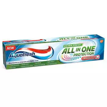 Зубная паста Extra Fresh, 100 мл Aquafresh, All In One Protection, GSK