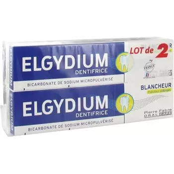 Зубная паста Whiteness Lemon Freshness 75 мл - Упаковка из 2 шт Elgydium