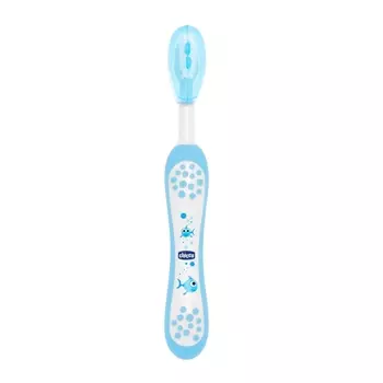 Зубная щетка Chicco синяя 6 месяцев+