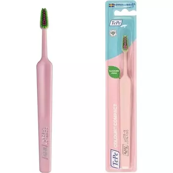 Зубная щетка Color Compact X-Soft Pink - Экологически чистая Tepe