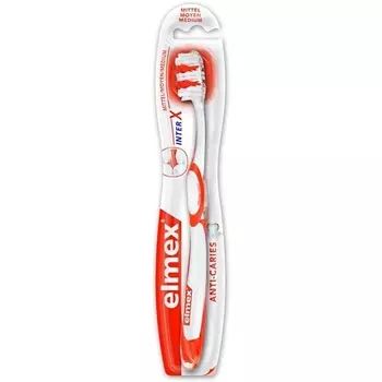 Зубная щетка Elmex Protection Cavities Interx Medium Orange-Red