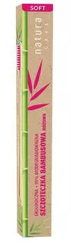 Зубная щетка из мягкого бамбука, Розовый, 1 шт. Natura Care