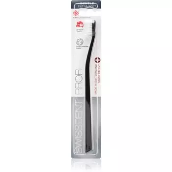 Зубная щетка Swissdent Profi Gentle, экстрамягкая, черная, 1 шт.