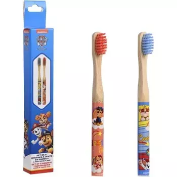 Зубные щетки детские La Paw Patrol Bamboo Dental Care Hygiene Junior 14,5 см Набор из 2 шт Take Care