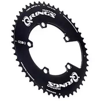 Звездочка Rotor Outer Aero 5B 110 BCD oval, серебряный