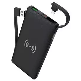 АКБ портативный 10000mAh черный Hoco S10 Qi