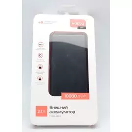 АКБ портативный 10000mAh черный Nobby Slim 026