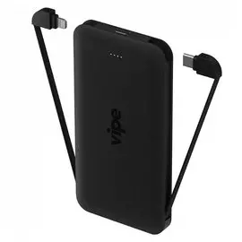 АКБ портативный 10000mAh черный Vipe Twins Type-C/Lightning
