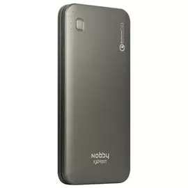 АКБ портативный 10000mAh серебристый металл Nobby Expert 2USB+8pin