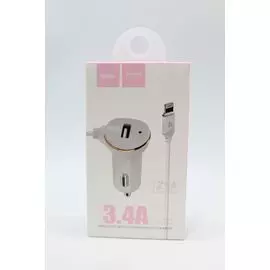 АЗУ S8Pin Apple USB 3.4A HOCO Z14 белая