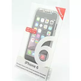 Бампер iPhone 6/6S 4,7" черный Puro