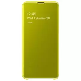 Чехол-книжка Samsung G970 Galaxy S10e желтый Clear View Standing Cover EF-ZG970CYEGRU