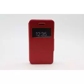 Чехол-книжка универсальный горизонтальный 4,5-4,8" красный Rigoroso Window