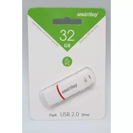 Flash USB 32 Gb SmartBuy Crown (white)