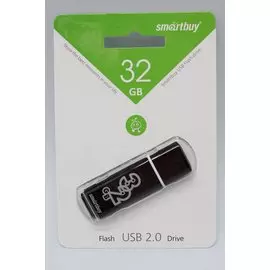 Flash USB 32 Gb SmartBuy Glossy series black