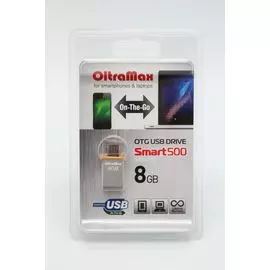 Flash USB 8 Gb Oltramax 500 Smart grey