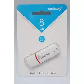 Flash USB 8 Gb SmartBuy Crown White