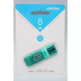Flash USB 8 Gb SmartBuy Glossy series Green