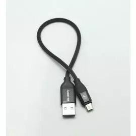 Кабель micro-USB (CA-101) Auzer в терморезиновой оплетке 25см черный