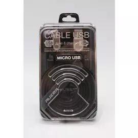 Кабель micro-USB (CA-101) Auzer в терморезиновой оплетке черный