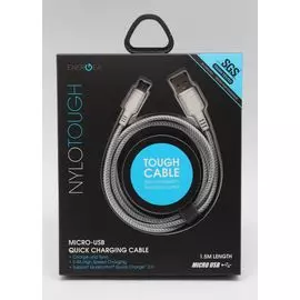 Кабель micro-USB (CA-101) Energea нейлон белый